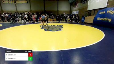 288 lbs Consi Of 16 #1 - Trenton Bindel, Liberty (MO) vs Ethan Sweet, Layton (UT)