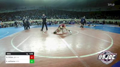 88 lbs Round Of 32 - Barry Ritter, Jr, Coweta Tiger Wrestling vs Kellen Williams, Dodge City Wrestling Academy