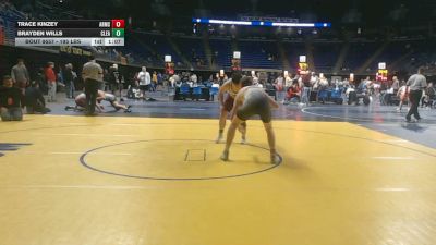195 lbs Quarterfinal - Trace Kinzey, Armstrong vs Brayden Wills, Clearfield