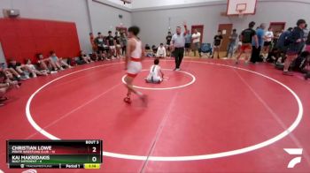 110 lbs Round 1 (6 Team) - Kai Makridakis, Built Different vs Christian Lowe, Pirate Wrestling Club