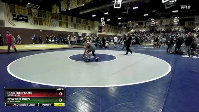 120 lbs Cons. Round 2 - Edwin Flores, Bonita Vista vs Preston Foote, West Valley