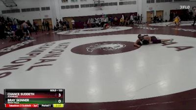 133 lbs Quarterfinal - Bray Skinner, Sioux Falls vs Chance Suddeth, Augsburg