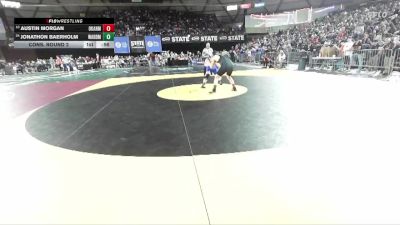 Boys 1B/2B 215 Cons. Round 2 - Austin Morgan, Okanogan vs Jonathon Baerholm, Warden