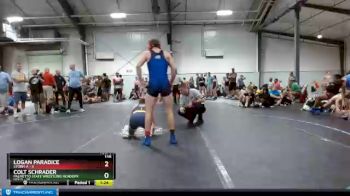 138 lbs Semis & 1st Wrestleback (8 Team) - Logan Paradice, Storm A vs Colt Schrader, Palmetto State Wrestling Academy Gold