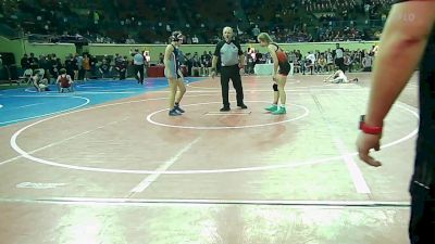 118 lbs Consi Of 16 #1 - Abbey Miller, HURRICANE WRESTLING ACADEMY vs Caylin Hooper, Edmond North