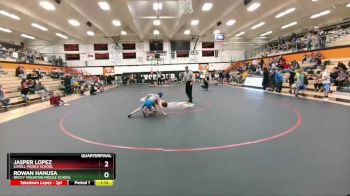 84 lbs Quarterfinal - Jasper Lopez, Lovell Middle School vs Rowan Hanusa, Rocky Mountain Middle School