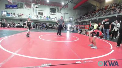 70-76 lbs Quarterfinal - Locklyn Evans, Hilldale Youth Wrestling Club vs Abel Glover, Brushy Wrestling Club