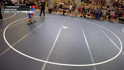138 lbs Champ. Round 1 - Tyler Paulson, WI vs David Becker, IL
