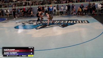 119 lbs Quarterfinal - Austin Kamm, Interior Grappling Academy vs Quinn Humbert, Marathon Wrestling Club
