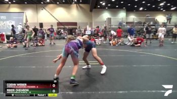 115 lbs Finals (8 Team) - Coehn Weber, American Gladiators-Thunder vs Riker Ohearon, Untouchables Purple
