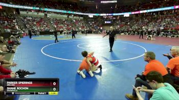 D2-106 lbs Semifinal - Shane Rochon, Dodgeville vs Parker Spierings, Brillion