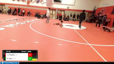 55-58 lbs Round 3 - Vincent Padilla, Prosser Wrestling Academy vs Romeo Vela, Moses Lake Wrestling Club