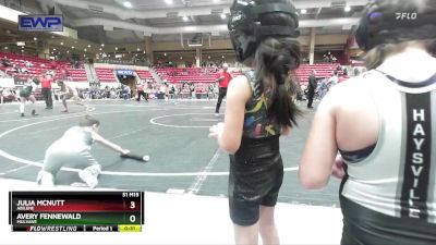 35-40 lbs 3rd Place Match - Julia McNutt, Abilene vs Avery Fennewald, Mulvane