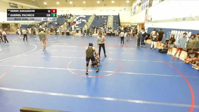 144 lbs 1st Place Match - Gabriel Pacheco, El Centro Wolfpack vs Derek Sakaguchi, Graplr Academy