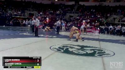 4A 172 lbs Quarterfinal - Xzander Garcia, Tucumcari vs Logan Barboa, Aztec