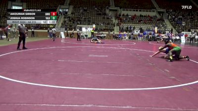 5A 215 lbs Quarterfinal - Jakourian Gibson, Leflore Magnet High School vs Joshua Robinson, Valley High School