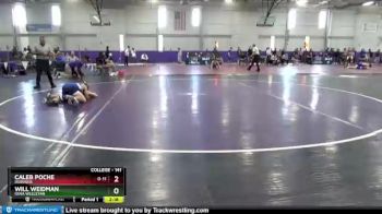 141 lbs Cons. Round 3 - Caleb Poche, Dubuque vs Will Weidman, Iowa Wesleyan