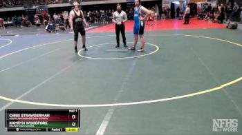 285 lbs Quarterfinal - Chris Strawderman, South Anchorage High School vs Kamryn Woodfork, Palmer High School