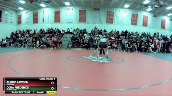 130 lbs Cons. Round 2 - Cora Frederick, Vermillion vs Aubrie Lawson, Minerva
