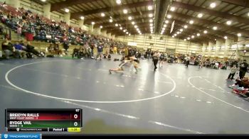 97 lbs Round 1 (4 Team) - Rydge Vail, Idaho 1 vs BREIDYN RALLS, West Coast Riders