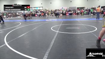 205 lbs Champ. Round 1 - Dallen Kanngiesser, Clearwater vs Athan Witt, Hays Wrestling Club