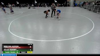 84 lbs Round 1 - Mylah Henebry, Team Idaho Wrestling Club vs Brielynn Jackson, Lawrence Elite Wrestling Club