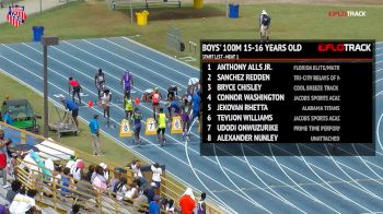 Boys' 100m, Final - Age 15-16