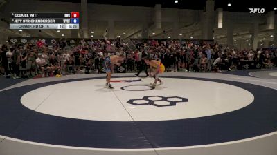 57 kg Champ. Rd Of 16 - Ezekiel Witt, Bison Wrestling Club vs Jett Strickenberger, WVRTC