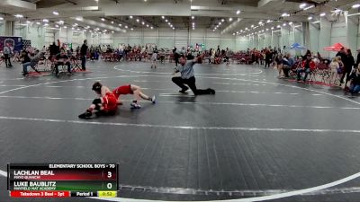 70 lbs Quarterfinal - Luke Baublitz, Mayfield Mat Academy vs Lachlan Beal, MAYO QUANCHI