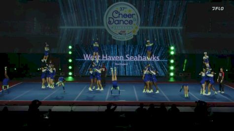 New England - West Haven Seahawks [2024 Southern CT Pop Warner Show Cheer 2 Jr. Varsity Large Monday] 2024 Pop Warner National Cheer & Dance Championship