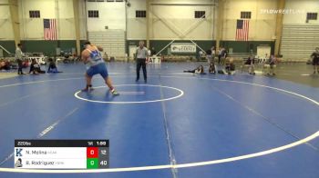 220 lbs Prelims - Noah Molina, Kearney High School JV vs Brayan Rodriguez, York High School