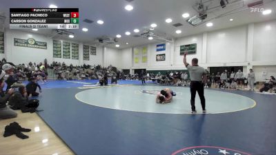 149 lbs Finals (2 Team) - Carson Gonzalez, Menlo Oak Squad vs Santiago Pacheco, Westcliff