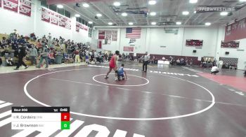 182 lbs Consi Of 8 #1 - Richard Cordeiro, Cromwell* vs Jonah Brownson, Bacon Academy