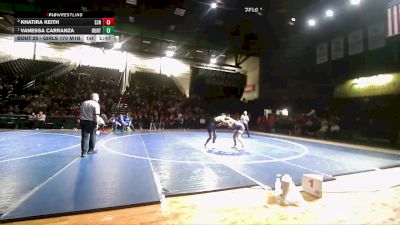 Girls 170 M1B 1st Place Match - Vanessa Carranza, Hunter - Girls vs Khatira Keith, San Juan - Girls