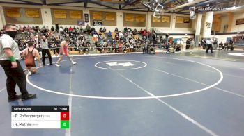 195 lbs Semifinal - Eliot Poffenberger, Foran vs Nate Mathis, Branford