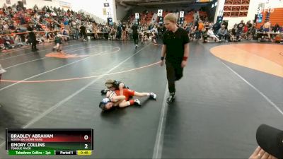 40-43 lbs Quarterfinal - Emory Collins, Tongue River vs Bradley Abraham, North Big Horn Rams