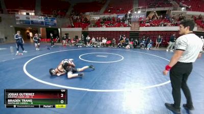 120 lbs 2nd Wrestleback And Semi-finals(16 Team) - Braden Trang, Southlake Carroll vs Josias Gutierez, Houston Clear Lake