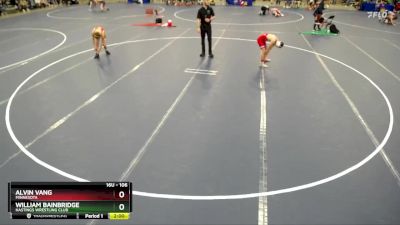 106 lbs Champ. Round 1 - William Bainbridge, Hastings Wrestling Club vs Alvin Vang, Minnesota