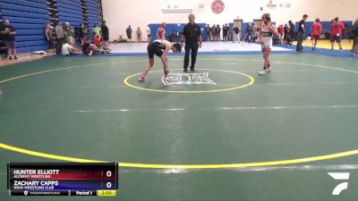 120 lbs Champ. Round 1 - Hunter Elliott, Alchemy Wrestling vs Zachary Capps, NOVA Wrestling Club