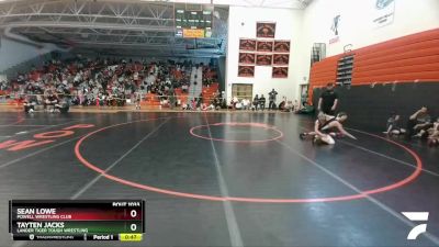 102-106 lbs Round 1 - Sean Lowe, Powell Wrestling Club vs Tayten Jacks, Lander Tiger Tough Wrestling