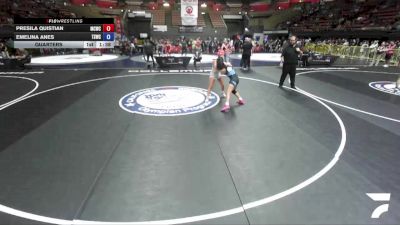 125 lbs Quarters - Presila Quistian, Manteca Cobras Wrestling Club vs Emelina Anes, Team Selma Wrestling Club