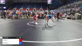 152 lbs Cons 8 #2 - Liam Fox, Wyoming vs Cooper Rowe, Minnesota