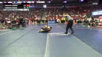 3A-138 lbs Champ. Round 1 - Jameson Jordan, Des Moines Roosevelt vs Malachi Clement, Iowa City, City High