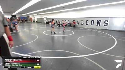 73 lbs Round 5 - Aubrey Pesante, Eastvale Elite vs Celeste Prieto, Warriors Wrestling Club