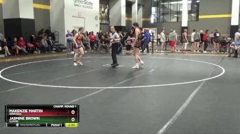 112 lbs Champ. Round 1 - Makenzie Martin, Nebraska vs Jasmine Brown, Illinois