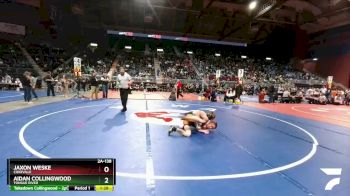 2A-138 lbs Champ. Round 1 - Aidan Collingwood, Tongue River vs Jaxon Weske, Cokeville