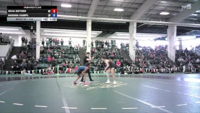 110 lbs Champ. Round 2 - Havana Hampl, Lindsey Wilson vs Julia Snyder, Rochester Christian