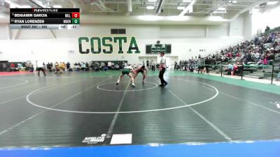 165 lbs Cons. Round 4 - Benjamin Garcia, Millikan vs Ryan Lorenzen, Moorpark