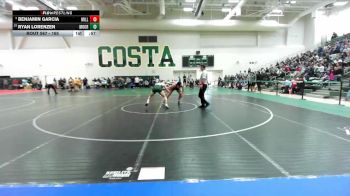 165 lbs Cons. Round 4 - Benjamin Garcia, Millikan vs Ryan Lorenzen, Moorpark