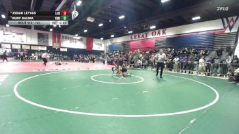 120 lbs Quarterfinal - Rudy Galima, Vista Murrieta vs Josiah Leyvas, La Serna
